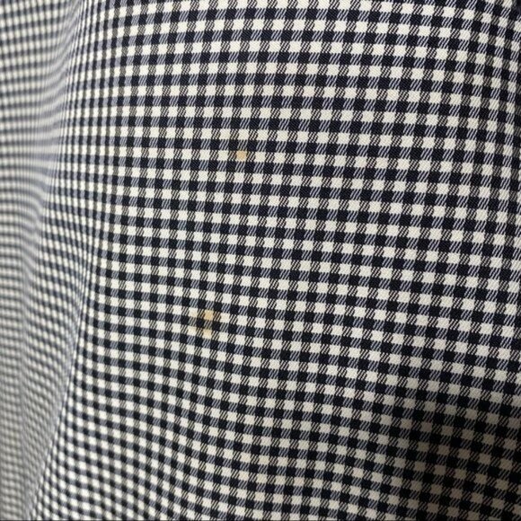 Vintage Canadian Maid Gray Plaid Overcoat Jacket Button Trench Nylon Coat Size L - Picture 9 of 12